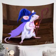 Cool and Cute Magus the Mouse Wizard Tapestry