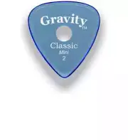 Gravity Classic Master Finish Mini Guitar Pick 2.0mm w Single Round Hole