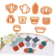Potted Plant Clay Cutters - 10 Pcs Cactus Clay Cutters for Polymer cactus B