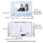 7In Tft 2‑Wire Systerm Visual Doorbell Intercom System Night Vision Door P VIS