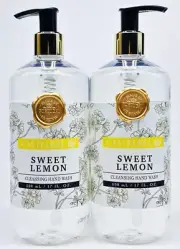 2 Castelbel Porto SWEET LEMON Fragranced Liquid Hand Soap Wash 17 oz