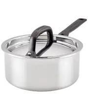 KitchenAid 5-Ply Clad Stainless Steel Induction Sauce Pan With Lid
