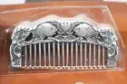 999 Fine Silver Pure Silver Hair Comb Double Fish Healthy Hair Care 3.74inch/65g