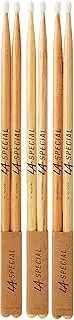 promark LA Specials Drum Sticks - 7A Drumsticks - Drum Sticks Set for Acoustic Drums or Electronic Drums - Oval Nylon Tip - Hickory Drumsticks - Consistent Weight and Pitch - 3 Pairs