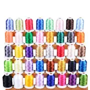 Simthread 60WT Sewing Embroidery Machine Thread Kit - 40 Colors 1100 Yards Sp...