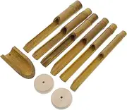 ROMISBABA Unique DIY Wind Chime Parts Bamboo Tubes Clapper Kit Make Your Own Wind Chime
