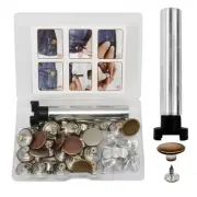Metal Tack Buttons Kit - 30 Sets, 17 mm, DIY Customize Jeans Jackets, Pants &...