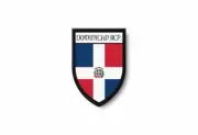 PATCH PATCHES EMBLEM IRON ON GLUE PRINT FLAG dominican republic