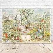 Photo Backdrop 7x5 Peter Rabbit Backdrop for Kids Birthday Party Cartoon Children Happy Easter Background Background for Party Wall Decor