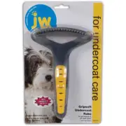 Jw Pet Company Gripsoft Undercoat Rake Regular Teeth Dog Brush