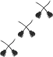 jojofuny 3sets Home Phone Line Splitter Rj11 Adapter Phone Line Adapter for Multiple Devices 2pcs*3