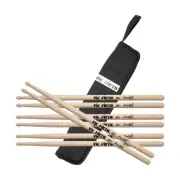 FS5B Drum Sticks, 4-Pair with Free Stick Bag