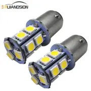 2x Warm BA15D LED Bulb DC 12V-24V Globe 5050 13SMD Anchor/Signal/Rear/Tail Light