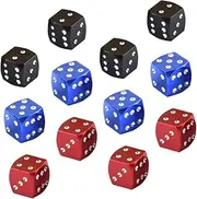 JECOMPRIS 12pcs Dice Style Tire Valve Stem Caps Car Accessories for Dust Protection Corrosion Resistance Easy Installation Caps