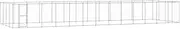 Outdoor Dog Kennel Large, Heavy Duty Galvanised Steel, Pet Cage, Dogs Fence, House Enclosure, Runs, 53.24 m虏