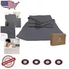 Luxurious 300 Thread Count Organic Cotton Twin Sheet Set - Grey, GOTS Certified