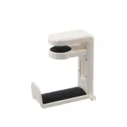 White Headset Headphone Hook Holder Earphone Hook with Adjustable & Rotating ...