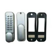 Silver Gate Lock Security Push Button suits all gate frames Outdoor knob keypad