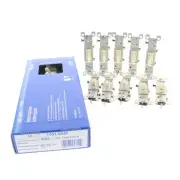 10 Leviton Almond ON/OFF Single Pole Toggle Wall Light Switches 15A 120V 1451-2A