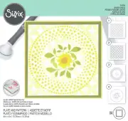 Sizzix Layered Stencils By Eileen Hull 4/Pkg-Plate And Pattern (Pack of 1)
