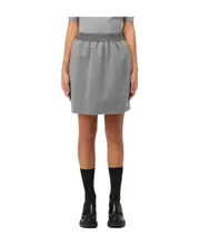 Elastic waist pleated skirt IT40,IT44,IT42,IT38,IT48,IT46 Gray