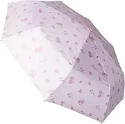 [FOMIYES] Compact Floral Print Umbrella Automatic Open Close Windproof Travel Umbrella for Sun Protection and Rain Stylish Design Use for Ladies