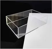 Acrylic Props Shooting Tray, Acrylic Photography Shooting Tray Shallow Water Tank Clear 10cm/3.93 Inches Multiple Sizes(25x25x10cm/9..8x9.8x3.9'')