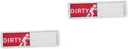 SHINEOFI 2pcs Dishwasher Clean Dirty Indicator Sign for Washing Machine Cleaning Responsibility