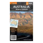 Hema Australia Road and Terrain Map