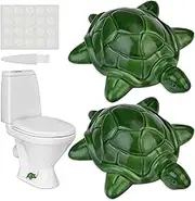 FOWSRHRG 2Pcs Toilet Bolt Covers, Resinous Sea Turtles Toilet Bolt Caps, Fun Toilet Bolt Covers Decorative, Universal Toilet Screw Cover Caps