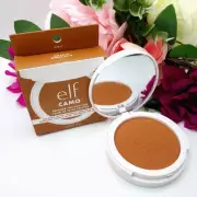Tan e.l.f. Camo Powder Foundation Lightweight Primer-Infused Buildable 425 NEW