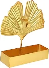 FUNOMOCYA Hanging Incense Coil Holder Coil Burner Stand Sturdy Iron Ginkgo Leaf Design Decorative for Office Dormitory