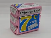 Vintage Princess Dial w/Moisturing Cream 3pk 7 Cents Off bar Soap Foil wrap Pink