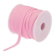 1/4 Inch Double Fold Bias Tape Continuous Bulk Bias Tape (Pink 25 Yards)