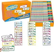 Word Family Flip Books, Word Family Build Book, 30 Read and Rhyme Flip Books, Vocabulary Flash Cards, Learn to Read Phonics Flash Cards (1PCS)