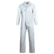 WorkCraft Cotton Drill Coverall White (#111) Multiple Sizes