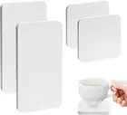 4 Pc Water Absorbent Diatomite Coasters, Water Absorbing Stone Tray for Sink