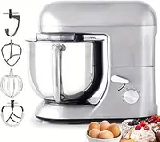 Professional Stand Mixer with 3 Attachments & 7Qt Stainless Steel Bowl, 6-Speed Kitchen Electric Mixer, 360° All-Round Kneading White