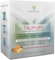 Mannatech TruPURE Cleanse 30 Slimsticks. (Citrus) Herbal Cleanser Detox, Purify and Renewed Through Body Detox. Supports Overall Health