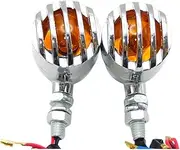 Motorcycle Indicators Turning For Y&AMAHA For Bobber Chopper Motorcycle Universal Turn Signal Light Bullet Indicator Lamp Metal
