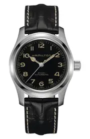 Hamilton Khaki Field Automatic Leather Strap Watch, 42mm