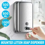 Stainless Steel Commercial Grade Polished Wall Mounted Lotion Soap Dispenser AU