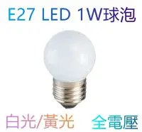 在飛比找Yahoo!奇摩拍賣優惠-E27 1W LED小夜燈 【辰旭照明】LED燈泡節能  省