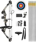 20-55Lbs Compound Bow Arrow Set Archery Bow Kit Hunting Target Shooting Right Ha