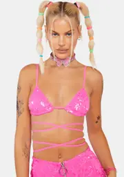[Club Exx] Sweet Infinity Dream Sequin Bra Top