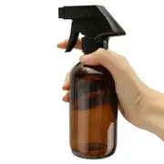 Refillable Container Essential Oil Glass Spray Bottle Amber Round 500ml