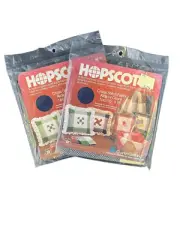 Vintage Hopscotch Charles Craft tartan plaid navy cross stitch embroidery fabric