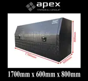 BRAND NEW TOOLBOX ALUMINIUM CHECKER PLATE TOOL BOX- UTE TRUCK STORAGE- 1768HCPBL