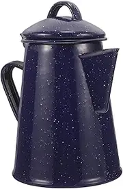 IMIKEYA Enamel Coffee Pot Stylish Teapot for Coffee and Tea Convenient Kettle with Smooth Spout for Home and Restaurant Use Speckled Design