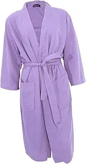 [VALICLUD] Elegant Long Bath Robe Shower Robe Spa Gown Dressing Gown Sleepwear Spa Set Purple